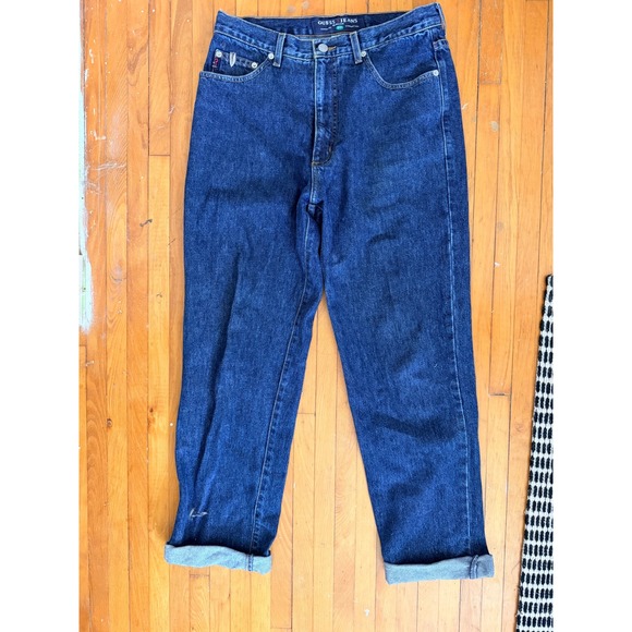 Guess Other - Vintage Guess Jeans Mens 32 Dark Wash Straight Leg High Rise Denim Made in USA